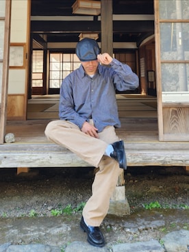 「Wrangler（ラングラー）のアイテム」を使った、tulipさん（メンズ・165cm）の冬コーディネート