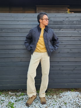「NANO universe（ナノユニバース）のアイテム」を使った、tulipさん（メンズ・165cm）の秋コーディネート