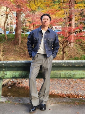 「EYEVAN（アイヴァン）のアイテム」を使った、tulipさん（メンズ・165cm）の冬コーディネート