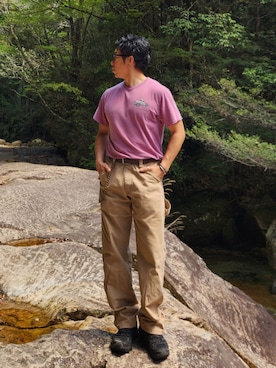 「MERRELL（メレル）のアイテム（シューズ）」を使った、tulipさん（メンズ・165cm）の春コーディネート