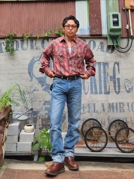 「Danner（ダナー）のアイテム（シューズ）」を使った、tulipさん（メンズ・165cm）の春コーディネート