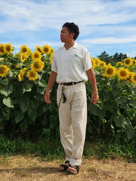 「BOBSON（ボブソン）のアイテム」を使った、tulipさん（メンズ・165cm）の夏コーディネート