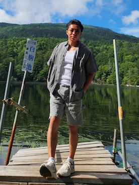「Abercrombie&Fitch（アバークロンビーアンドフィッチ）のアイテム」を使った、tulipさん（メンズ・165cm）の夏コーディネート