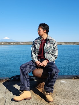 「EYEVAN（アイヴァン）のアイテム」を使った、tulipさん（メンズ・165cm）の冬コーディネート