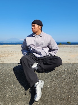 「アイテム（ミリタリージャケット）」を使った、tulipさん（メンズ・165cm）の秋コーディネート