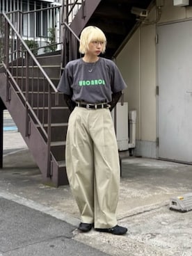 「LAPUIS（ラピュイ）のアイテム（アクセサリー）」を使った、KANOさん（レディース・161cm）の春コーディネート