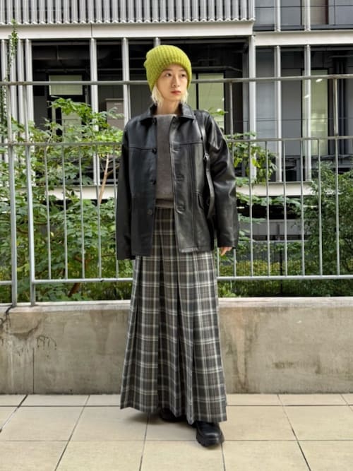 セール】チェック プリーツロングスカート（スカート）｜BEAUTY&YOUTH