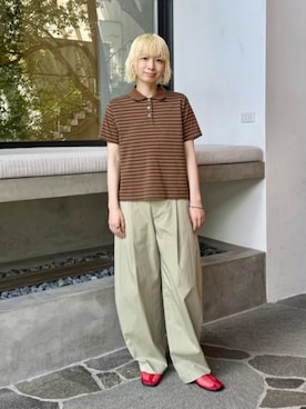 「LAPUIS（ラピュイ）のアイテム」を使った、KANOさん（レディース・161cm）の夏コーディネート