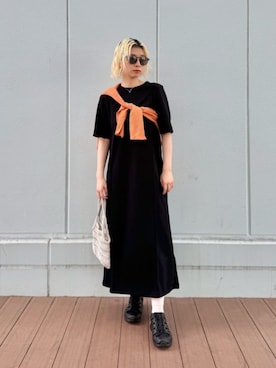 「BEAUTY&YOUTH UNITED ARROWS（ビューティーアンドユースユナイテッドアローズ）のアイテム（トートバッグ）」を使った、KANOさん（レディース・161cm）の夏コーディネート