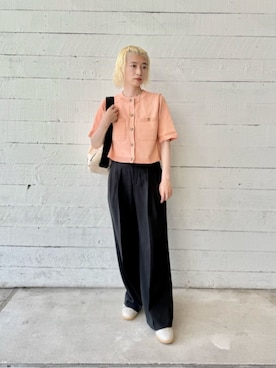 「BEAUTY&YOUTH UNITED ARROWS(ビューティーアンドユースユナイテッドアローズ)のアイテム(その他パンツ)」を使った、KANOさん(レディース・161cm)の秋コーディネート