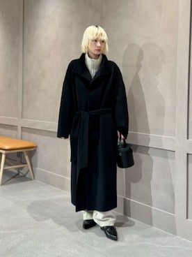 「MARW UNITED ARROWS(マルゥ ユナイテッドアローズ)の<MARW UNITED ARROWS+ODETTE E ODILE>バックゴア ショートブーツ(ブーツ、ブラック系)」を使った、KANOさん(レディース・161cm)の秋コーディネート