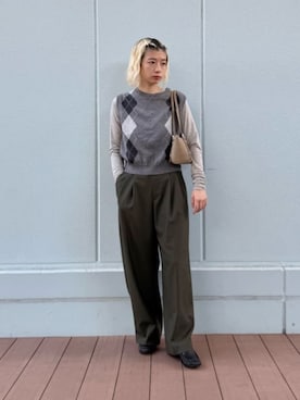 「ベーシック/トラッド」｜KANOさん（レディース・161cm）の秋コーディネート