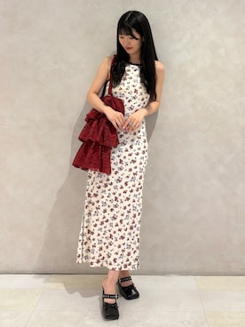 「タイトワンピース」｜NANAさん（レディース・162cm）の夏コーディネート