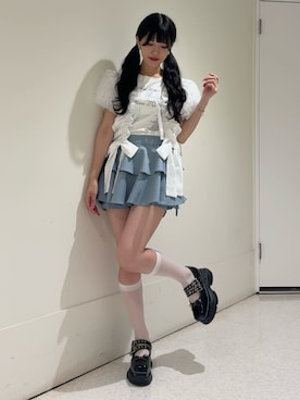 「jouetie（ジュエティ）のアイテム」を使った、NANAさん（骨格ウェーブ・レディース・162cm）の夏コーディネート