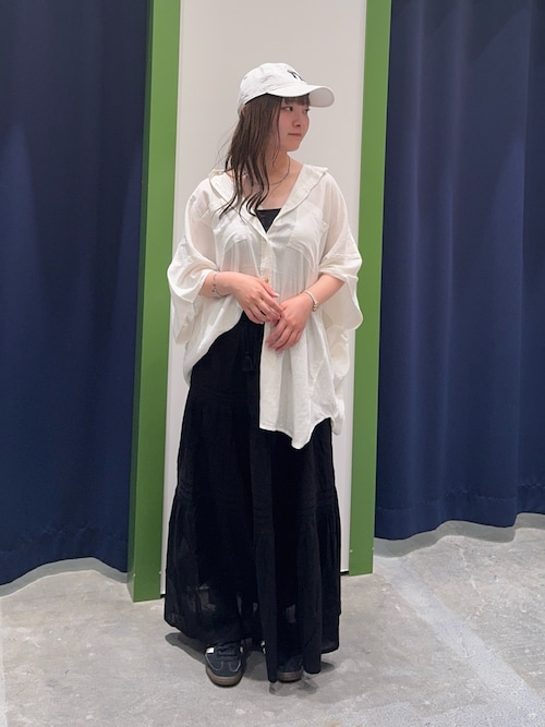 【夏の体型カバー】リネンレーヨンドルマンシャツ