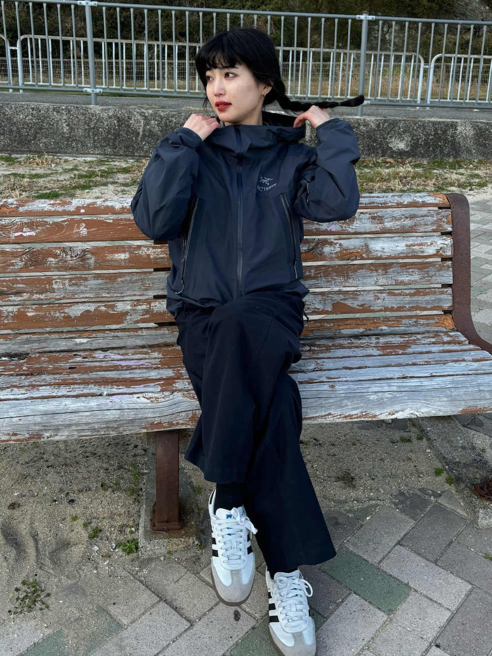 美品 アークテリクス Cita Hoody ナイロンジャケット 紺 XS ut6 nanami｜ARC'TERYXのナイロンジャケットを使ったコーディネート - WEAR