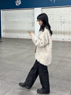 「MOSCOT（モスコット）のアイテム」を使った、nanamiさん（レディース・160cm）の冬コーディネート