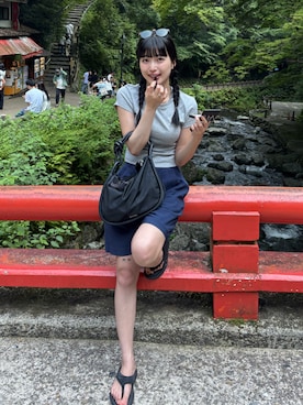 「アイテム（サングラス）」を使った、nanamiさん（レディース・160cm）の夏コーディネート