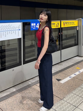 「MOUSSY（マウジー）のアイテム」を使った、nanamiさん（レディース・160cm）の夏コーディネート