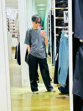 「アイテム（トートバッグ）」を使った、レオンさん（メンズ・175cm）の夏コーディネート