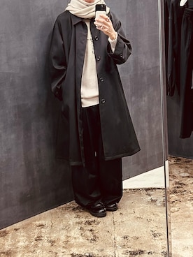 「アイテム（マフラー）」を使った、レオンさん（メンズ・175cm）の秋コーディネート