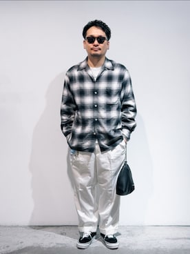 「アイテム（シャツ/ブラウス）」を使った、Ronさん（メンズ・170cm）の秋コーディネート