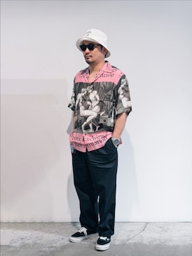 「WACKO MARIA（ワコマリア）のアイテム」を使った、Ronさん（メンズ・170cm）の夏コーディネート