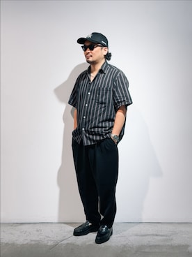 「WACKO MARIA（ワコマリア）のアイテム」を使った、Ronさん（メンズ・170cm）の夏コーディネート