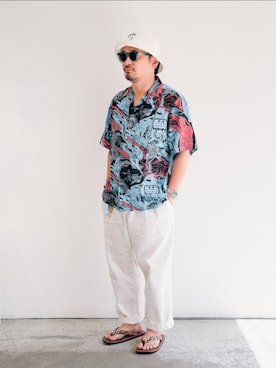 「WACKO MARIA（ワコマリア）のアイテム」を使った、Ronさん（メンズ・170cm）の夏コーディネート
