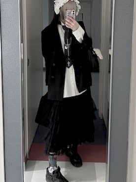 「H&M（エイチ・アンド・エム）のアイテム（ジャケット/アウター）」を使った、記録さん（レディース・173cm）の春コーディネート