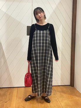 「アイテム（バッグ）」を使った、夢実さん（レディース・158cm・10代）の秋コーディネート