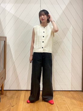 「Lee（リー）のアイテム」を使った、夢実さん（レディース・158cm）の夏コーディネート