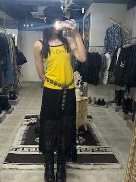 「アイテム（キャミソール）」を使った、彩心 Sanaさん（レディース・168cm・10代）の秋コーディネート