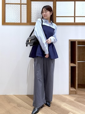 「ROPE' PICNIC（ロペピクニック）のアイテム」を使った、Reiさん（レディース・158cm）の秋コーディネート