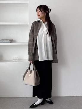 「ROPE' PICNIC（ロペピクニック）のアイテム」を使った、Reiさん（レディース・158cm）の秋コーディネート