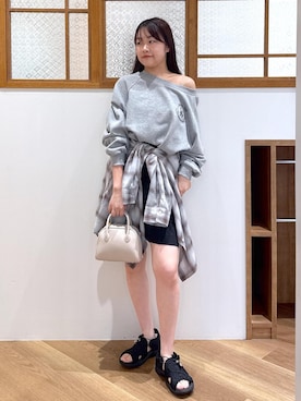「レイヤード」｜Reiさん（レディース・158cm）の秋コーディネート