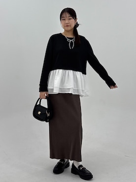 「ROPE' PICNIC（ロペピクニック）のアイテム」を使った、Reiさん（レディース・158cm）の夏コーディネート