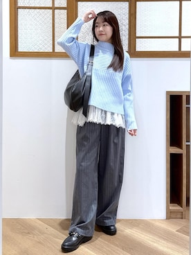 「アイテム（キャミソール）」を使った、Reiさん（レディース・158cm）の秋コーディネート