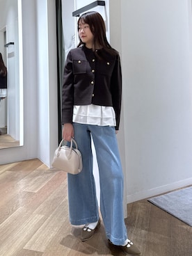 「アイテム（パンプス）」を使った、Reiさん（レディース・158cm・20代）の秋コーディネート