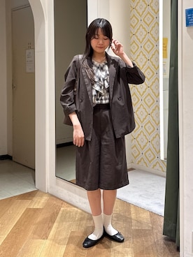 「授業参観日コーデ」｜Reiさん（レディース・158cm）の夏コーディネート