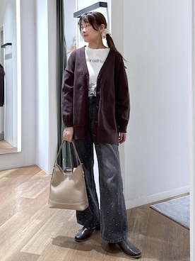 「Coca Cola（コカコーラ）のアイテム」を使った、Reiさん（レディース・158cm）の秋コーディネート