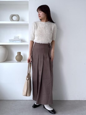 「運動会コーデ」｜「アイテム（バレエシューズ）」を使った、Reiさん（レディース・158cm）の秋コーディネート