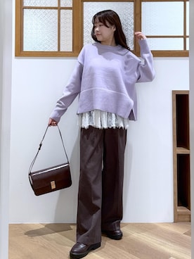 「アイテム（キャミソール）」を使った、Reiさん（レディース・158cm・20代）の冬コーディネート