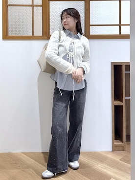 「ROPE' PICNIC（ロペピクニック）のアイテム」を使った、Reiさん（レディース・158cm）の秋コーディネート