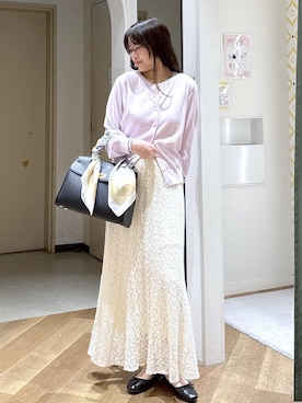 「アイテム（財布/小物）」を使った、Reiさん（レディース・158cm）の春コーディネート