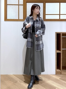 「ROPE' PICNIC（ロペピクニック）のアイテム」を使った、Reiさん（レディース・158cm）の秋コーディネート