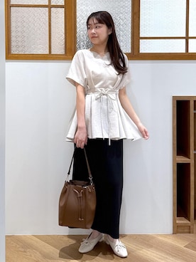 「アイテム（パンプス）」を使った、Reiさん（レディース・158cm・20代）の夏コーディネート
