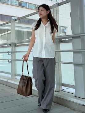 「ROPE' PICNIC（ロペピクニック）のアイテム」を使った、Reiさん（レディース・158cm）の夏コーディネート