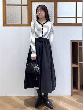 「アイテム（キーホルダー）」を使った、Reiさん（レディース・158cm）の秋コーディネート