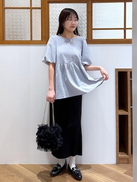 「ROPE' PICNIC（ロペピクニック）のアイテム」を使った、Reiさん（レディース・158cm）の夏コーディネート